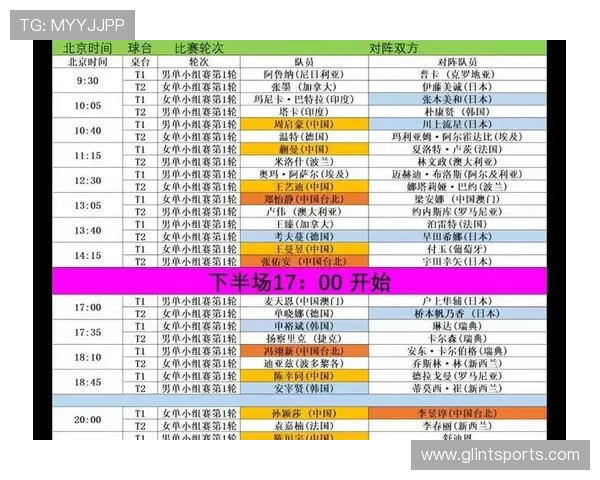 2026年世界杯比赛时间表及乒乓球比赛具体时间安排指南